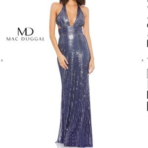 MAC DUGGAL Prom Bridal Wedding Cocktail Formal Open Back Long Gown - Size 4 NWT